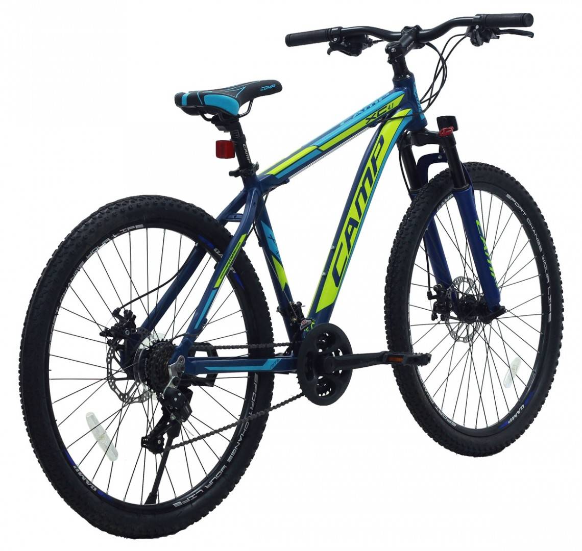 Bicicleta CAMP XC 4.1, 29 inch albastru cu verde