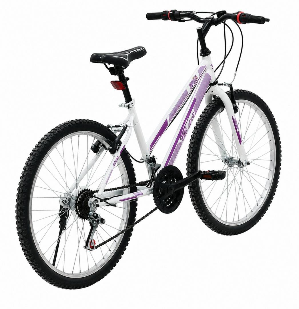 Bicicleta EROS 26 inch mov cu alb
