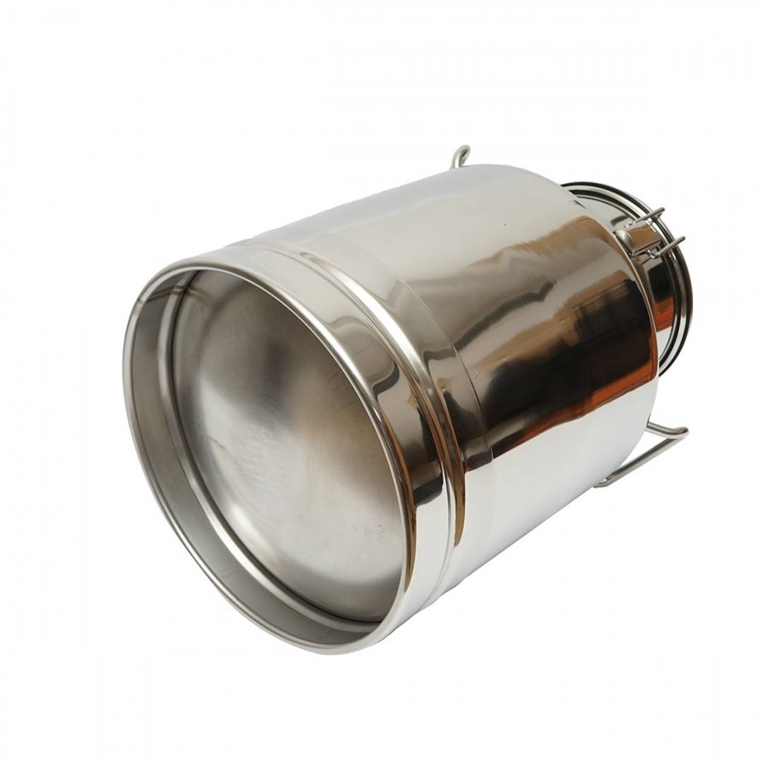 Bidon de inox pentru lapte cu capac 30L aparat de muls vaci Breckner Germany
