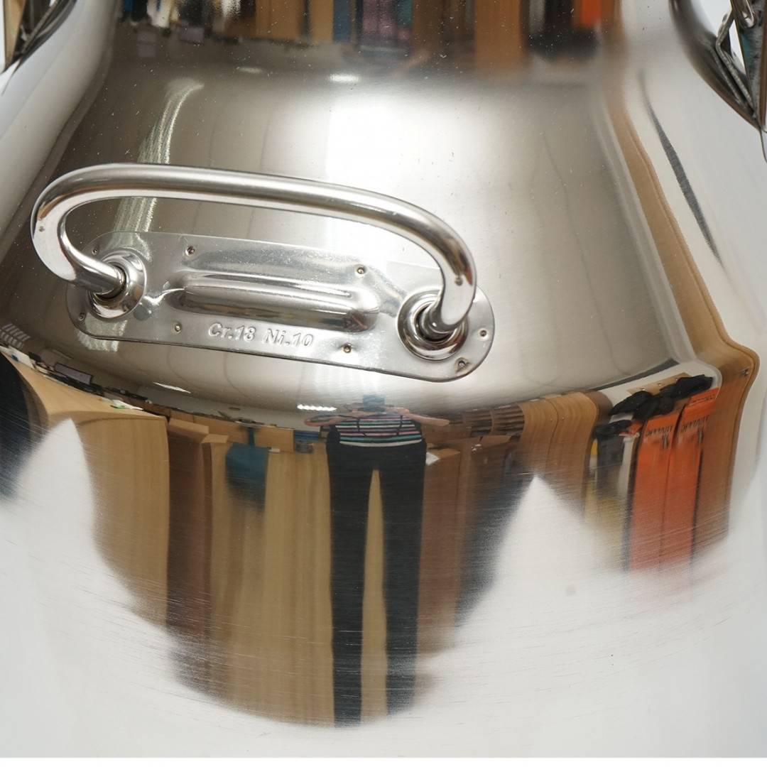 Bidon de inox pentru lapte cu capac 30L aparat de muls vaci Breckner Germany