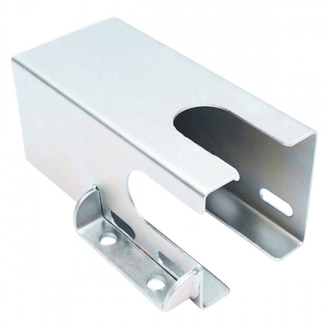 Blocaj antifurt metalic inoxidabil cu doua chei, 110x110x217mm pentru cupla remorcare Breckner Germany