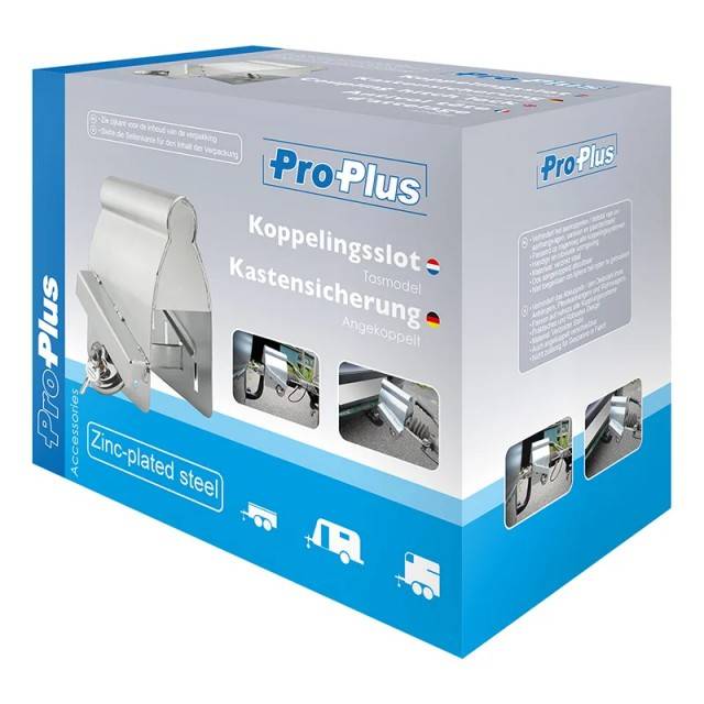 Blocaj antifurt metalic inoxidabil pentru cupla remorcare cu lacat