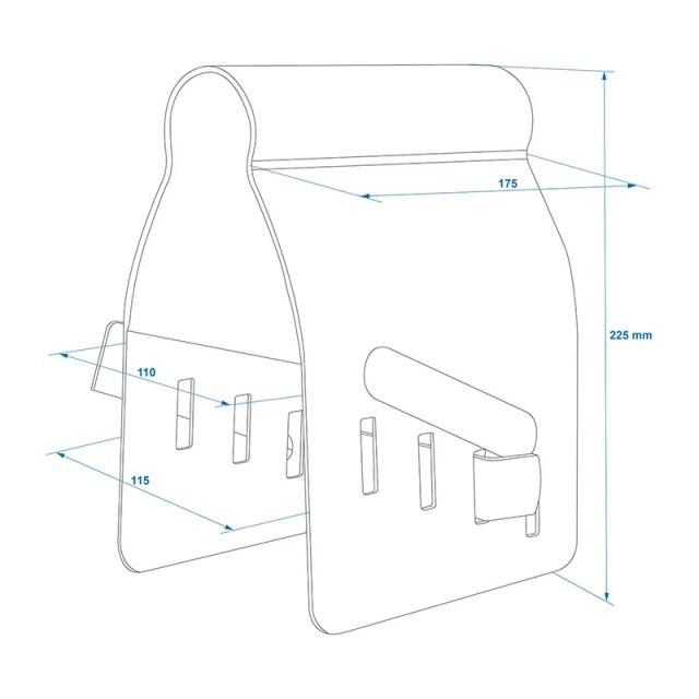 Blocaj antifurt metalic inoxidabil pentru cupla remorcare cu lacat