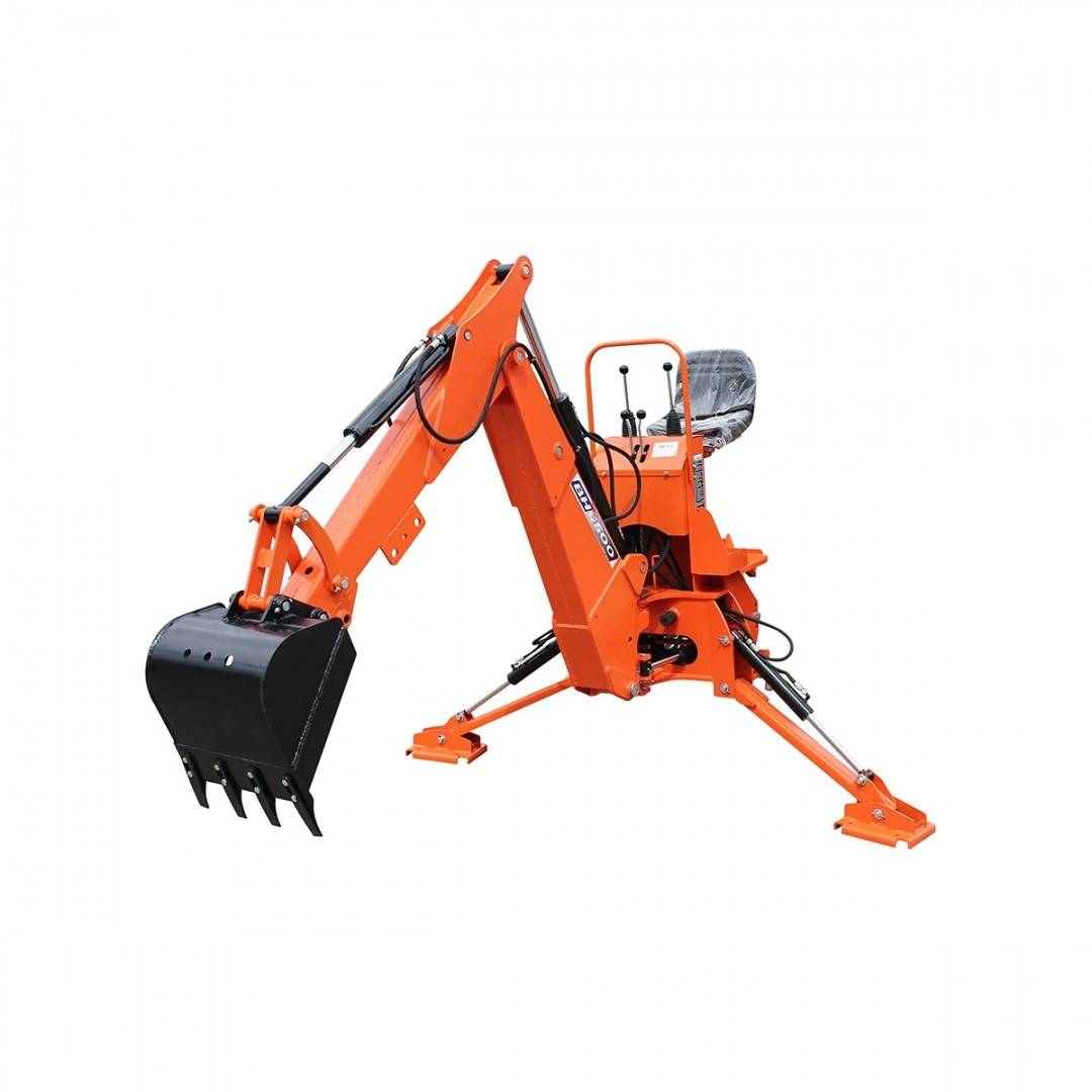 Brat excavator pentru tractor 35-65CP rotatie 180 grade, adancime excavare 2,74m Breckner Germany