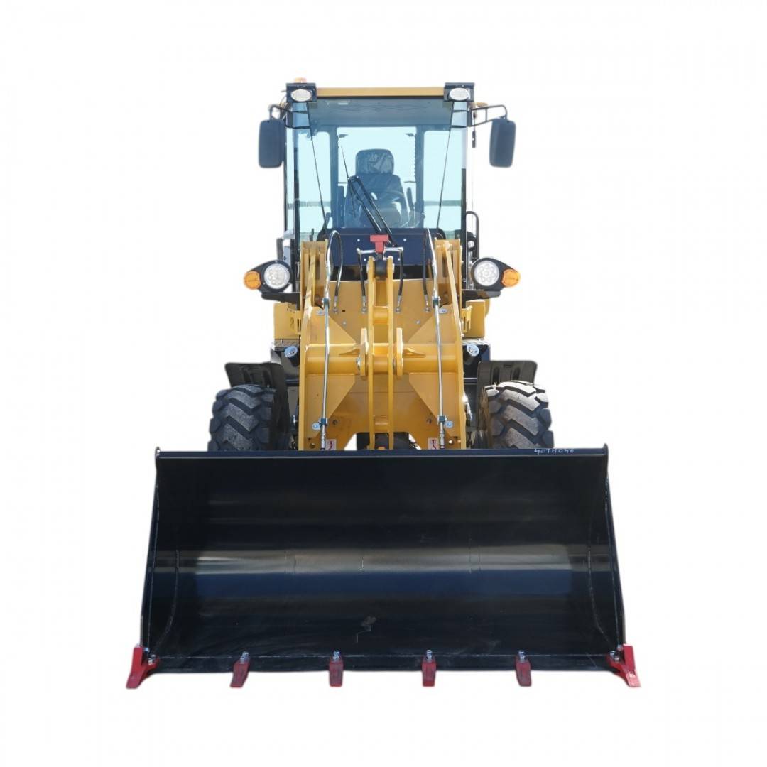 Buldoexcavator articulat compact 1.8T, motor diesel 50CP Euro 3 cu brat excavator, cupa frontala, furci paleti, picon hidraulic THOR