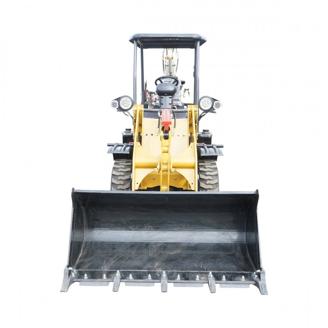 Buldoexcavator articulat compact 2.5T, motor diesel 52CP, adancime sapare 1600mm, cupa frontala si brat excavare spate THOR
