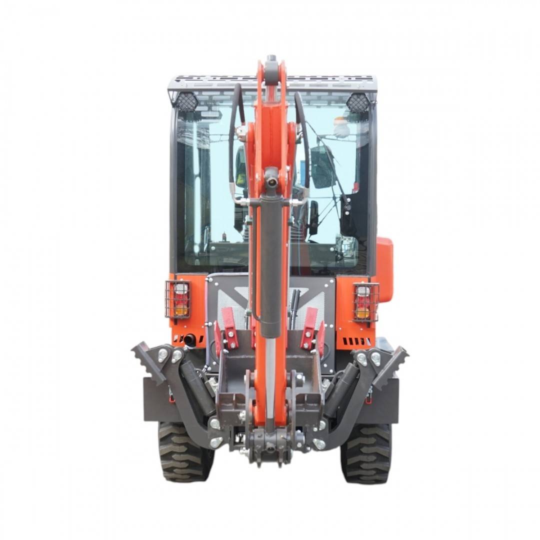 Buldoexcavator articulat compact 2.8T, motor diesel 50CP, cupa frontala si brat excavare spate THOR