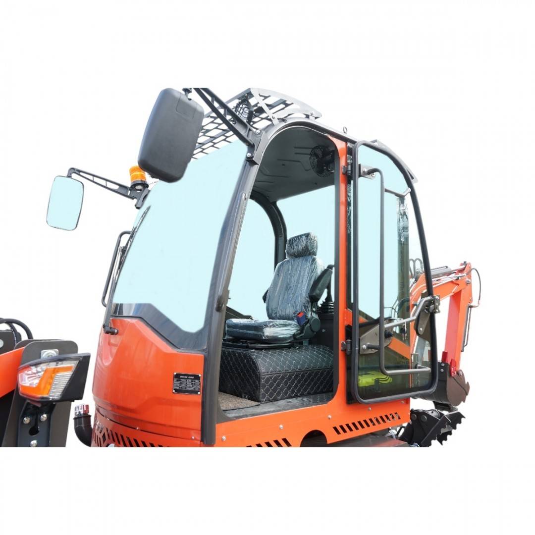 Buldoexcavator articulat compact 2.8T, motor diesel 50CP, cupa frontala si brat excavare spate THOR