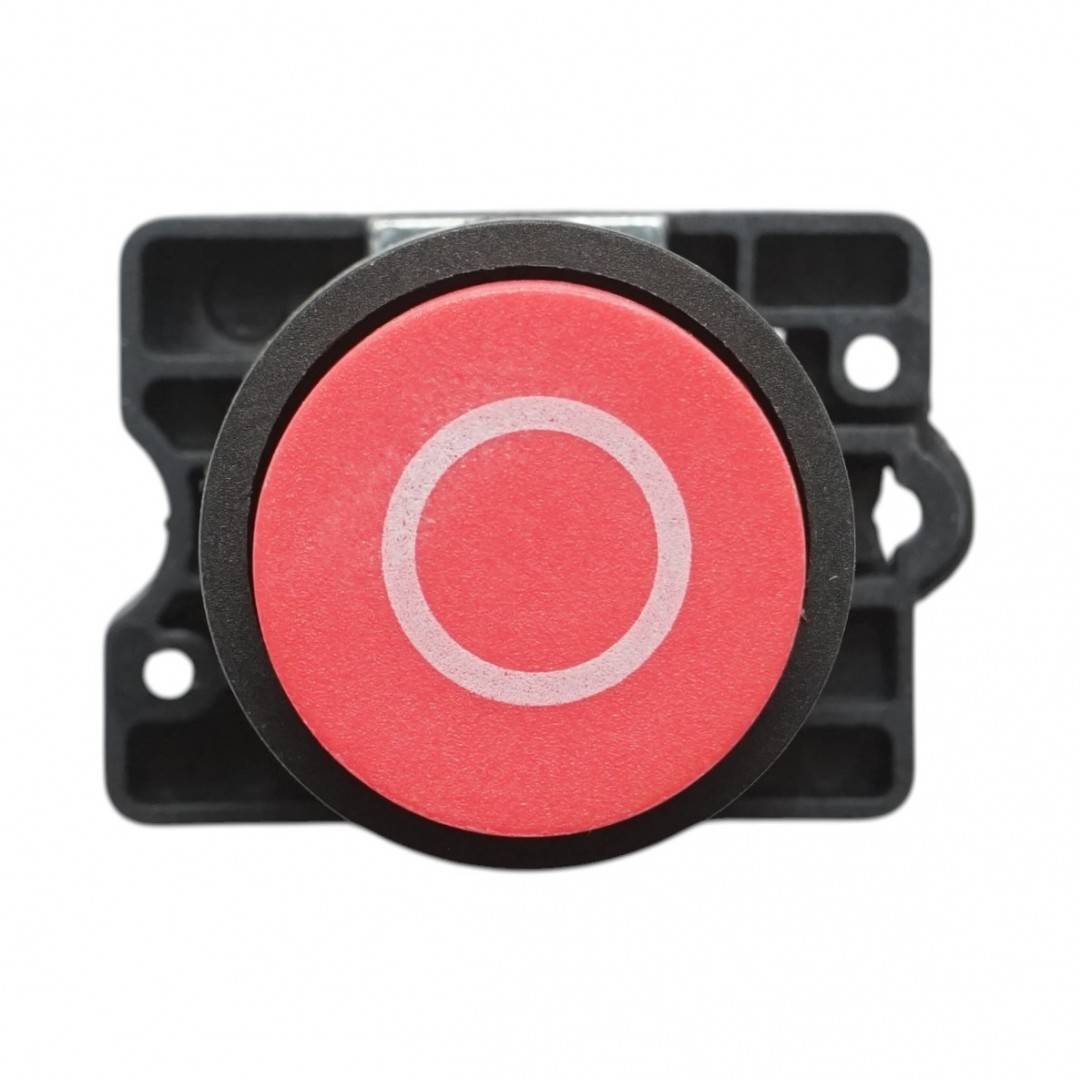 Buton comanda convex STOP rosu cu revenire 1NC, 400V/10A LAY5 Breckner Germany