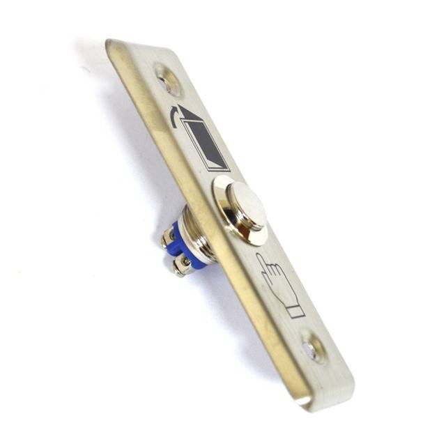 Buton de acces incastrabil SilverCloud PB303, contact iesire NO/COM, max. 12V/24V 3A, otel inoxidabil