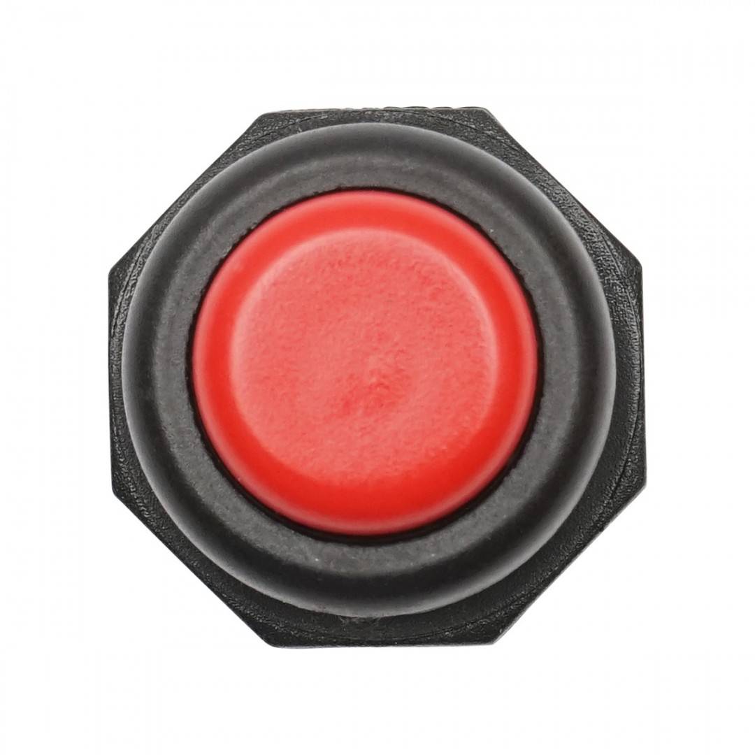 Buton pornire din plastic cu revenire, rosu 12-24V DC/10A, 125-250V AC/2A Breckner Germany