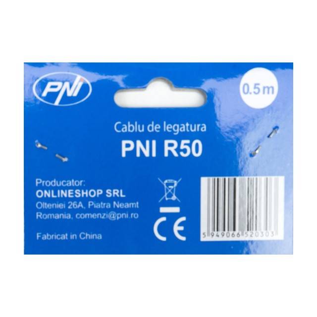 Cablu de legatura PNI R50 cu mufe PL259 lungime 50cm