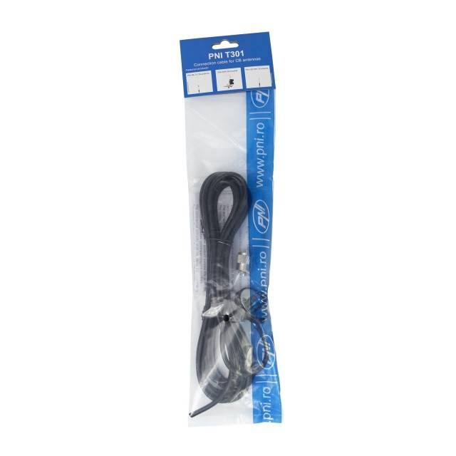 Cablu de legatura PNI T301 pentru antene cu filet include mufa PL259 lungime 4m