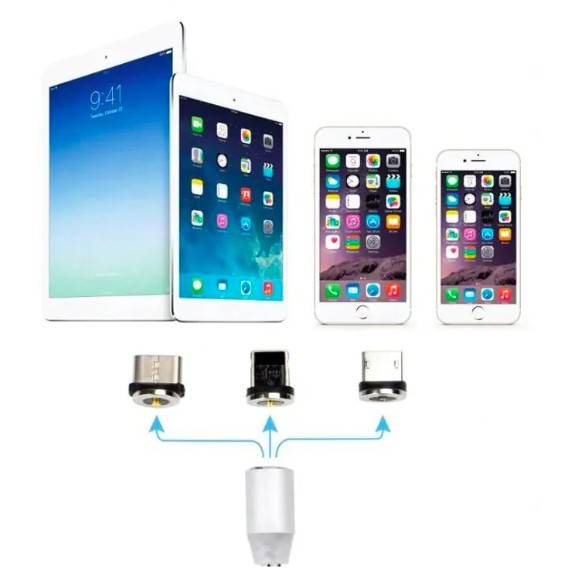 Cablu GSM 3 in 1 MicroUSB C si Lightning