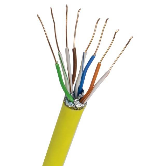 Cablu S/FTP CAT7 PNI SF07, 10Gbps, 1000MHz, pentru internet si sisteme de supraveghere, rola 305m, cupru
