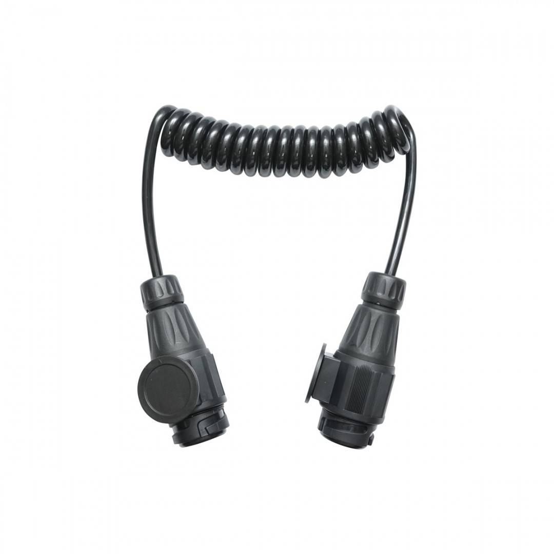 Cablu spiralat remorca 2.2m cu 2 fise tata 13 pini, 8 fire Breckner Germany