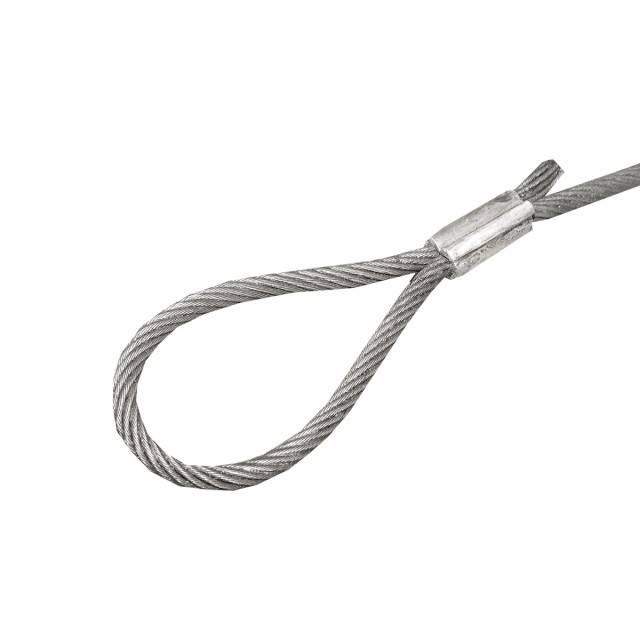 Cablu SUPERKOMPAKT triplu ciocanit cu ochi sau rodanta la un capat 20mm
