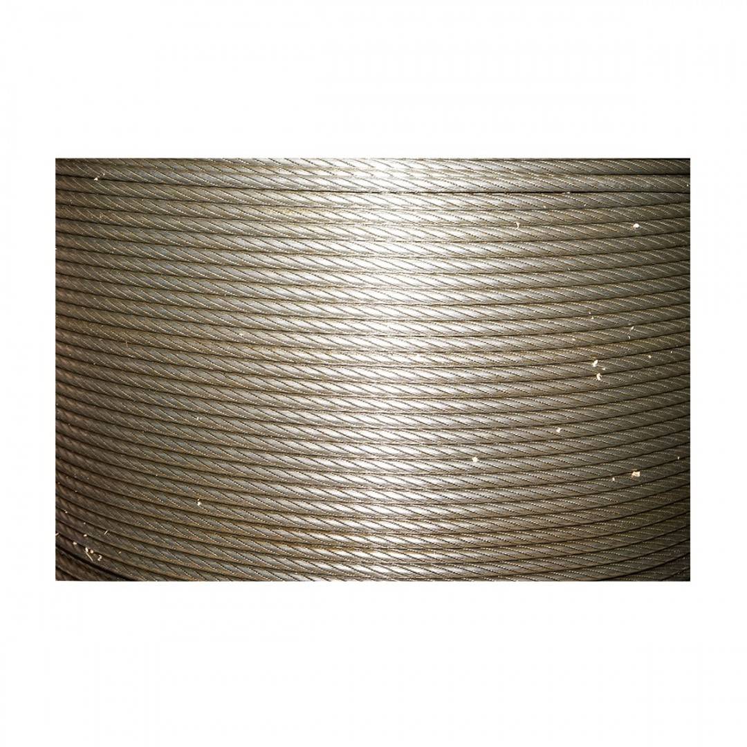 Cablu troliu otel 6x25, Ø 13mm cu inima metalica 1000m/rola batut 0,95kg/1m