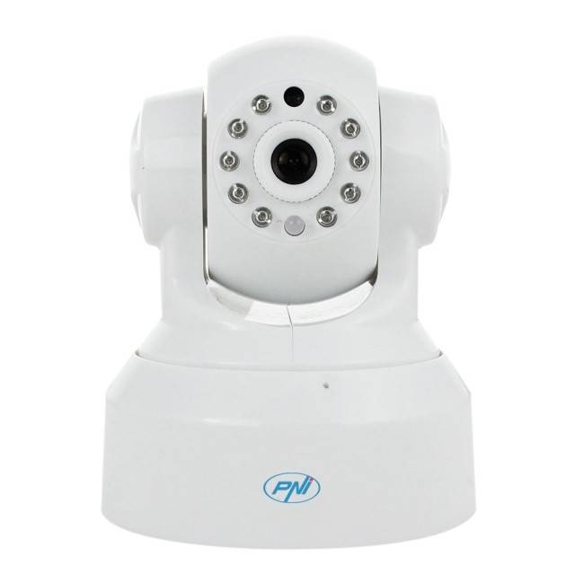 Camera supraveghere PNI SmartHome SM460 pan & tilt 720p controlabila prin internet, inregistreaza foto-video pe telefon