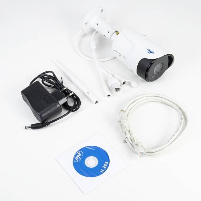 Camera supraveghere video PNI House IP52LR 2MP 1080P wireless cu IP de exterior si interior si slot microSD, mod noapte APP CamHi