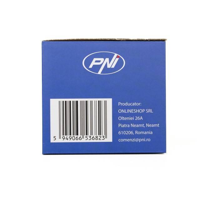 Camera supraveghere video PNI IP515J POE, bullet 5MP, 2.8mm, pentru exterior, audio bidirectional, alb