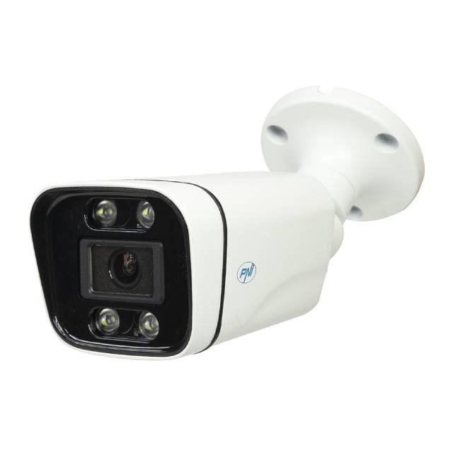 Camera supraveghere video PNI IP5POE, 5MP, D-WDR, 4.0mm, 6 LED-uri, IP66, alb