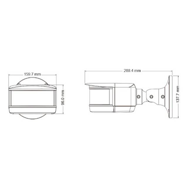 Camera supraveghere video PNI IP6424, 8MP, D-WDR, Zoom Digital, cu functii inteligente de detectie sau identificare, vedere panoramica 180 grade,