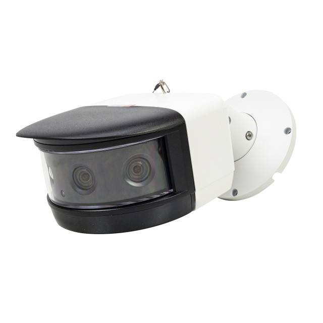 Camera supraveghere video PNI IP6424, 8MP, D-WDR, Zoom Digital, cu functii inteligente de detectie sau identificare, vedere panoramica 180 grade,