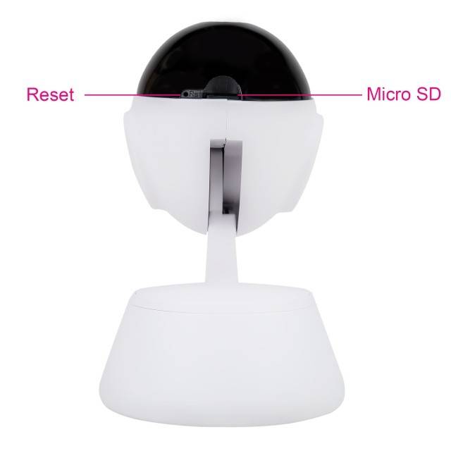 Camera supraveghere video PNI IP720LR 1080P 2 MP cu IP P2P PTZ wireless, slot card microSD