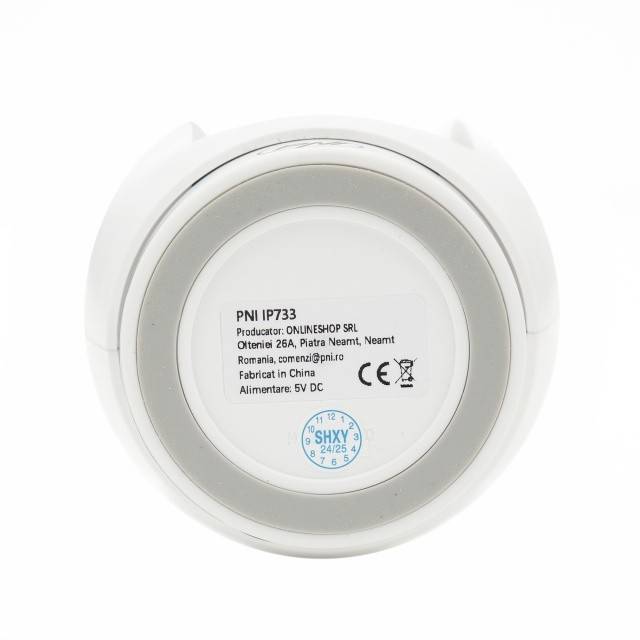 Camera supraveghere video PNI IP733 3MP, audio si video bidirectional, cu buton apelare prin Bluetooth, ecran, functie baby monitor