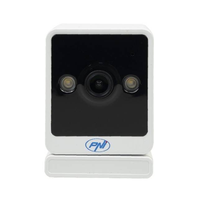 Camera supraveghere video PNI IP744 4MP cu IP, detectie miscare, audio bidirectional, slot card micro SD, unghi larg, control din aplicatie, imagine