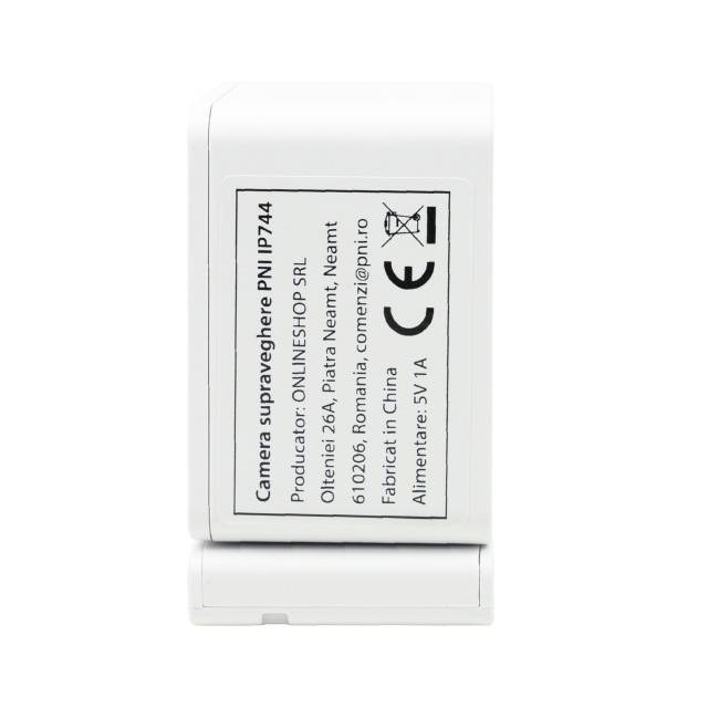 Camera supraveghere video PNI IP744 4MP cu IP, detectie miscare, audio bidirectional, slot card micro SD, unghi larg, control din aplicatie, imagine