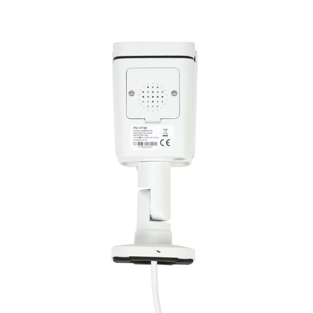 Camera supraveghere video PNI IP780, 8MP, 4K, IP, 6 LED-uri IR, IP66, alb