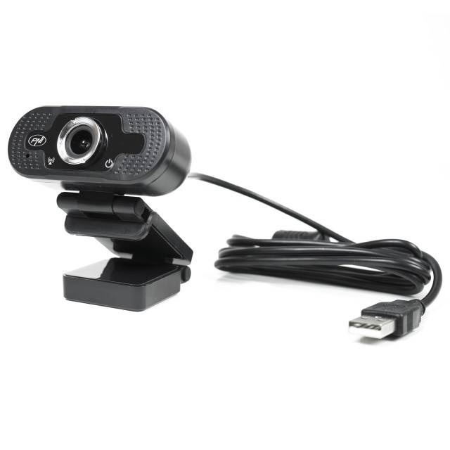 Camera Web PNI CW2860 Full HD 4MP, USB, Clip-on, Microfon incorporat, Conectare PC/Laptop, @30fps, Corectie automata de culoare