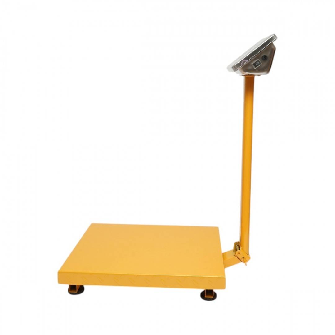 Cantar electronic de podea 350 kg tip platforma 500x400mm cu brat pliabil, afisaj LCD