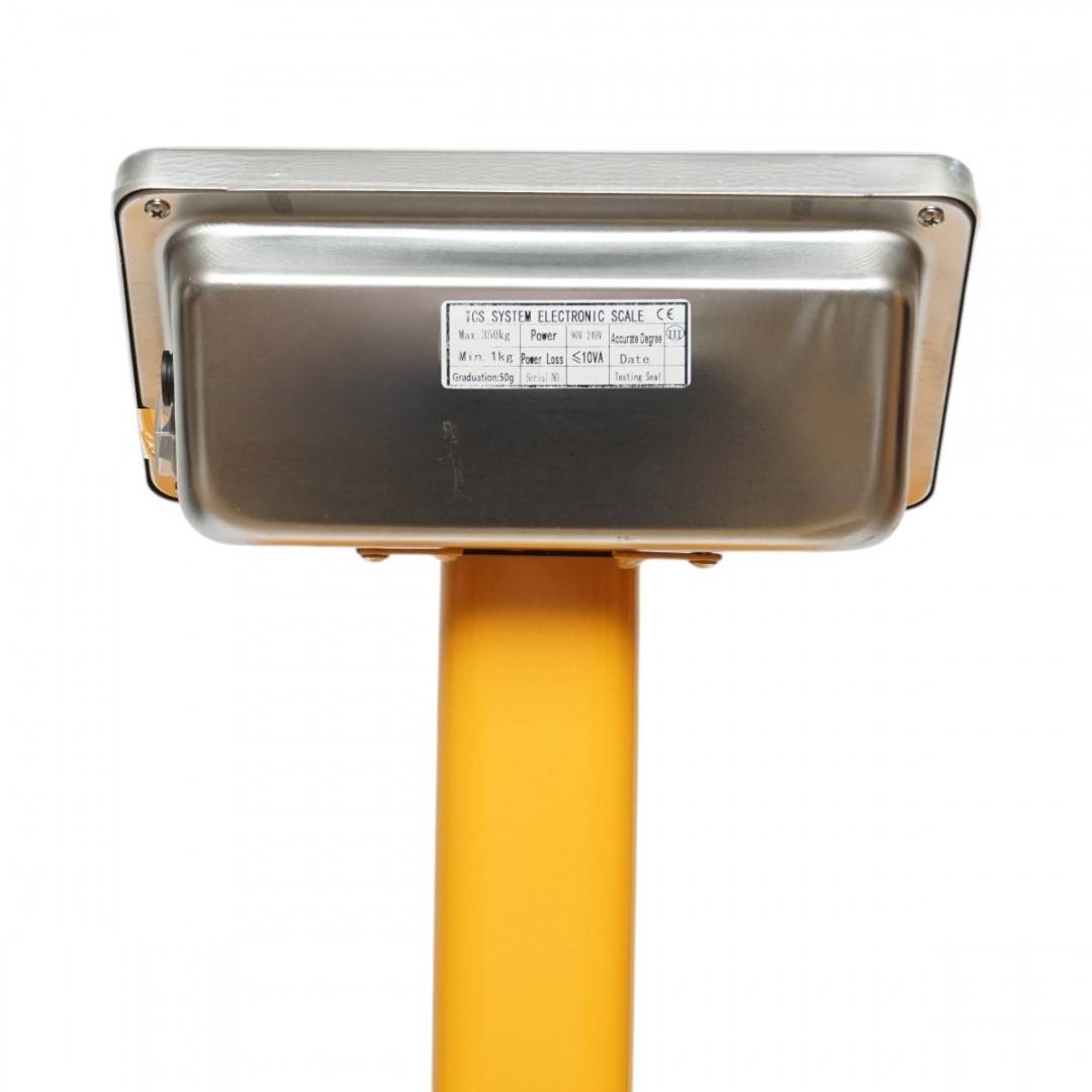 Cantar electronic de podea 350 kg tip platforma 500x400mm cu brat pliabil, afisaj LCD