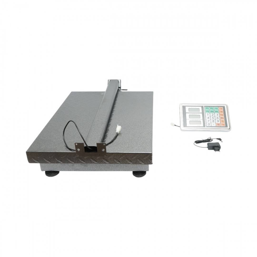 Cantar electronic de podea 700 kg tip platforma 600x450mm cu brat pliabil, afisaj LCD