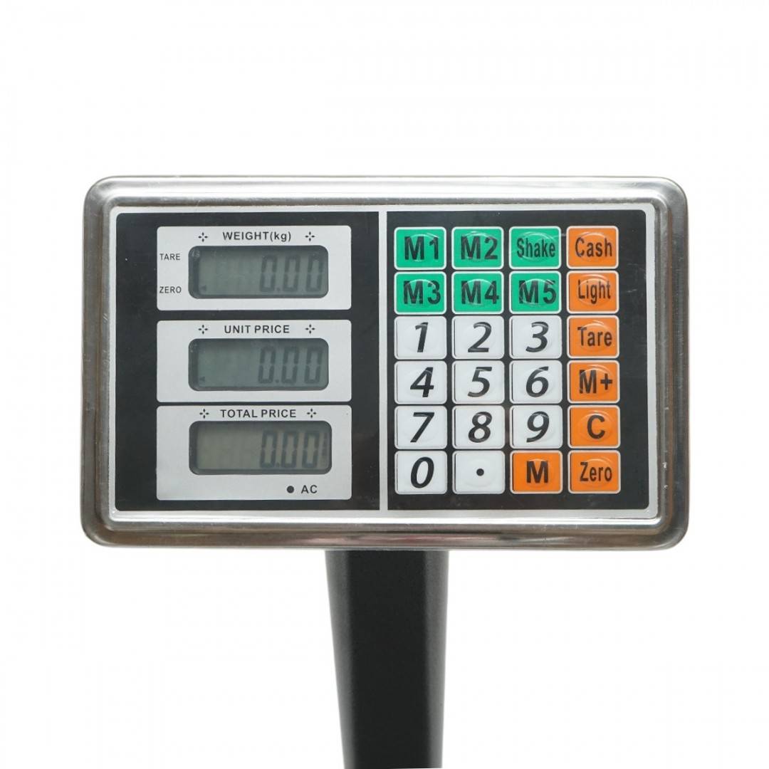 Cantar electronic de podea 700 kg tip platforma 600x450mm cu brat pliabil, afisaj LCD