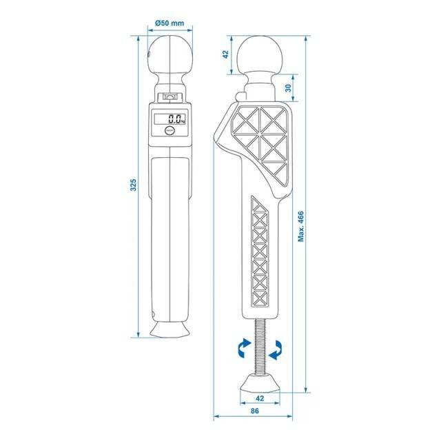 Cantar electronic fix pentru protap rulote