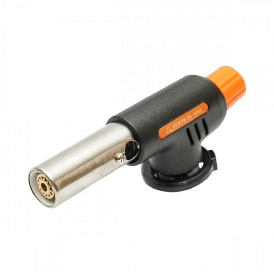Cap arzator butelie gaz spray, aprindere piezo, flacara reglabila 1300°C Flame Gun