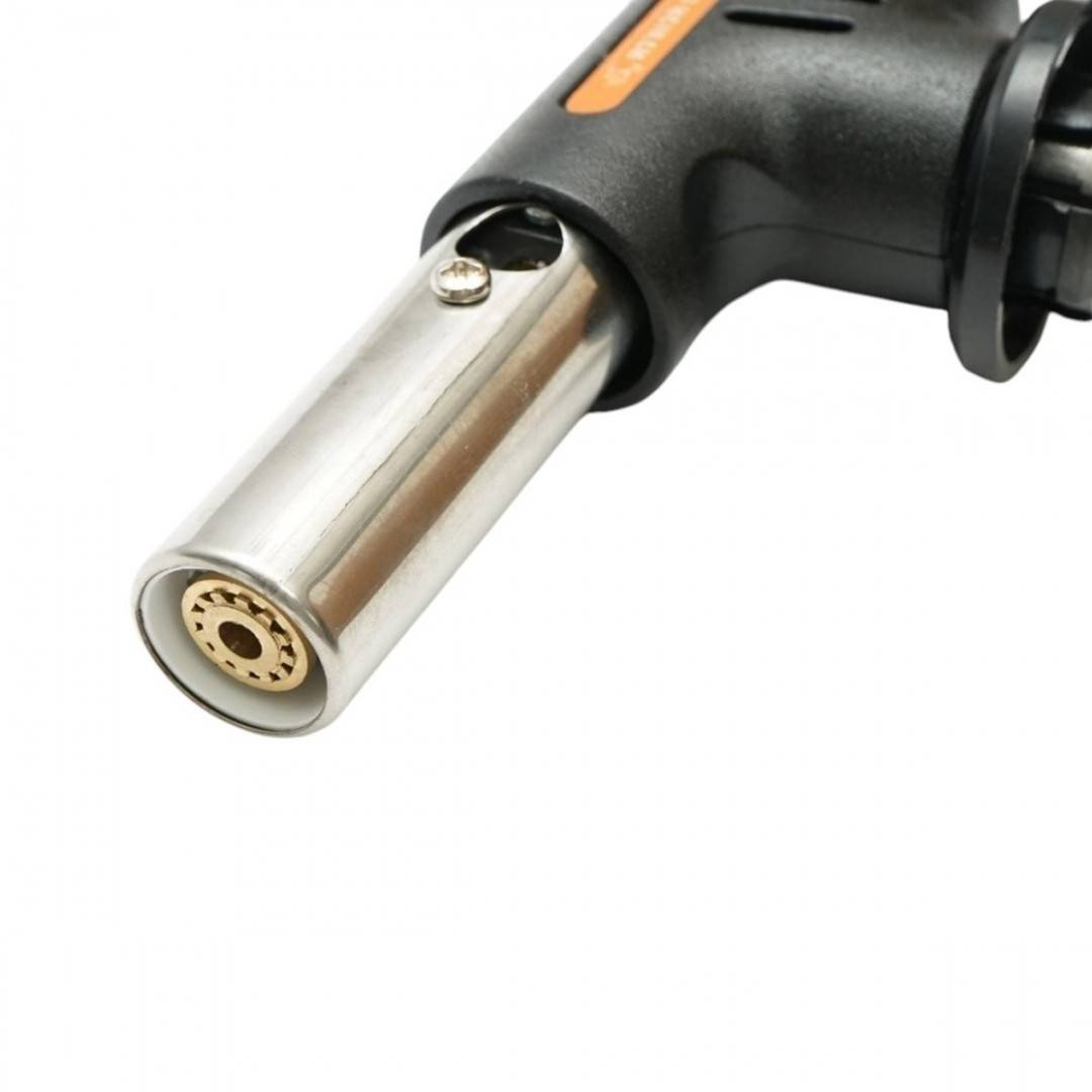 Cap arzator butelie gaz spray, aprindere piezo, flacara reglabila 1300°C Flame Gun