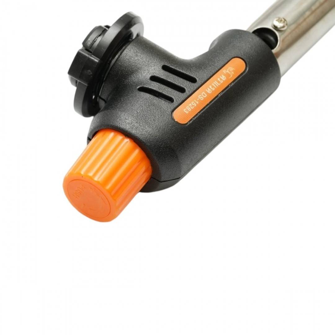 Cap arzator butelie gaz spray, aprindere piezo, flacara reglabila 1300°C Flame Gun