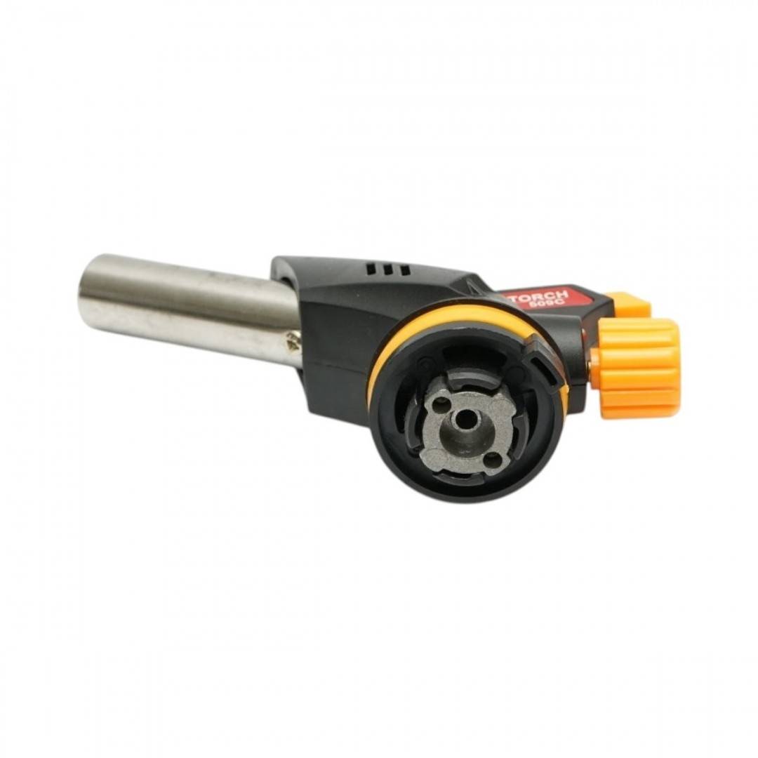 Cap arzator butelie gaz spray, rotire 360 grade, aprindere piezo, flacara reglabila 1300°C