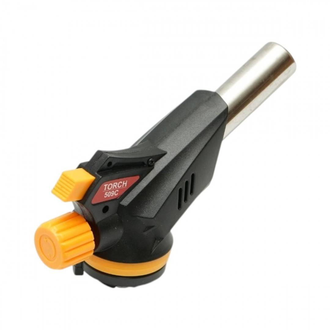 Cap arzator butelie gaz spray, rotire 360 grade, aprindere piezo, flacara reglabila 1300°C