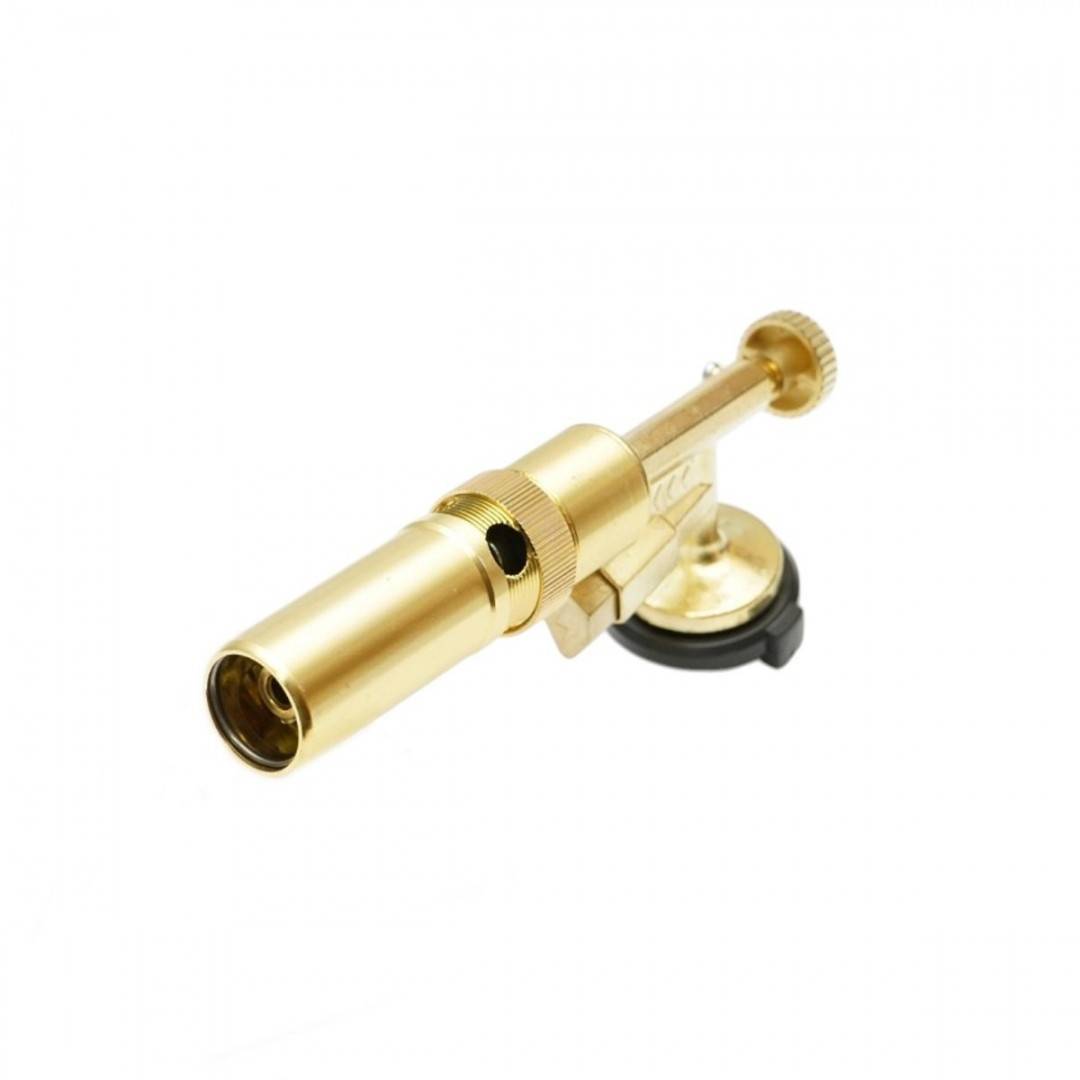 Cap arzator butelie gaz spray, rotire 360 grade, aprindere piezo, flacara reglabila 1300°C Flame Gun