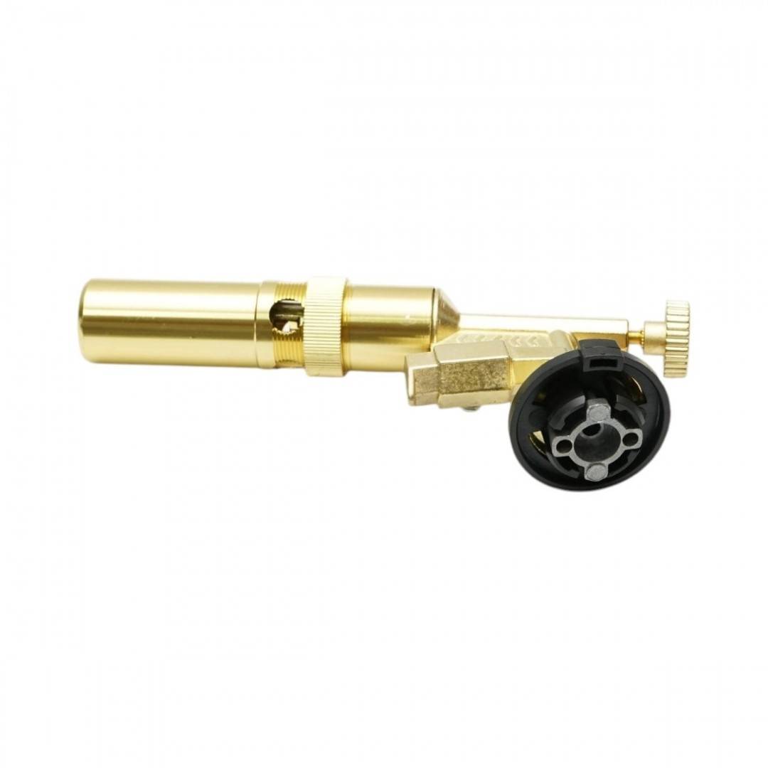 Cap arzator butelie gaz spray, rotire 360 grade, aprindere piezo, flacara reglabila 1300°C Flame Gun