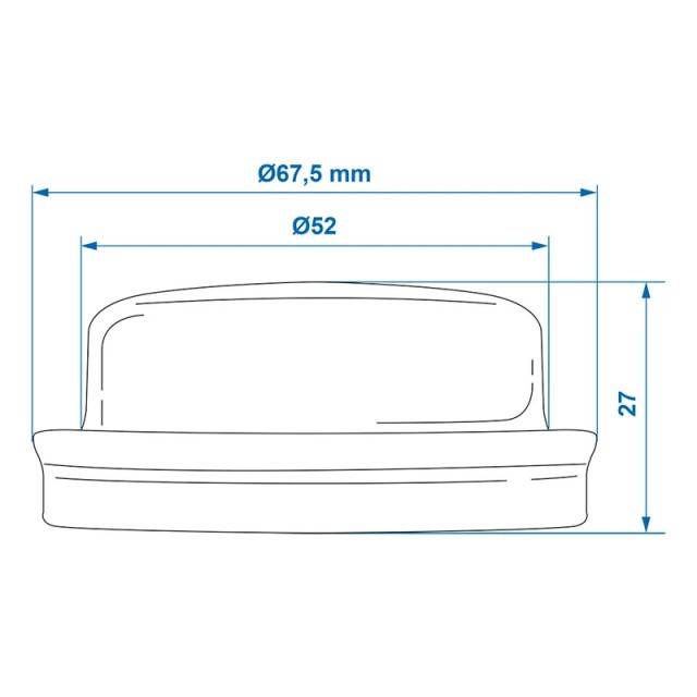 Capac butuc Ø64mmx28mm compatibil Knott