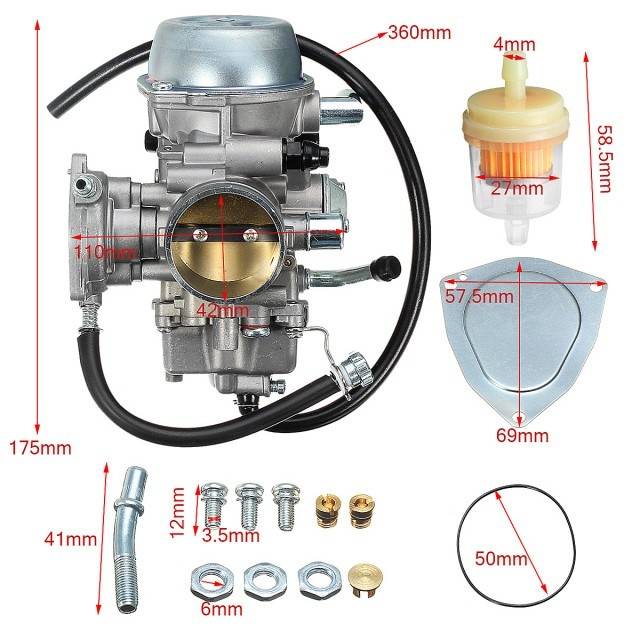 Carburator ATV Bombardier CAN-AM DS650 (2000-2007)