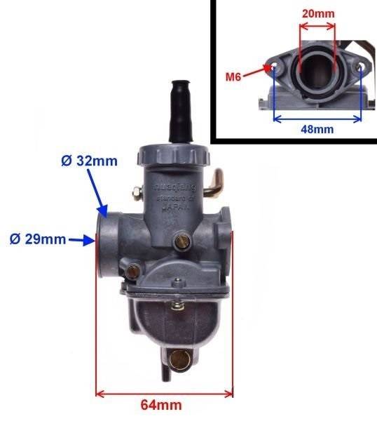 Carburator motocicleta Mini Cross 4T 17mm