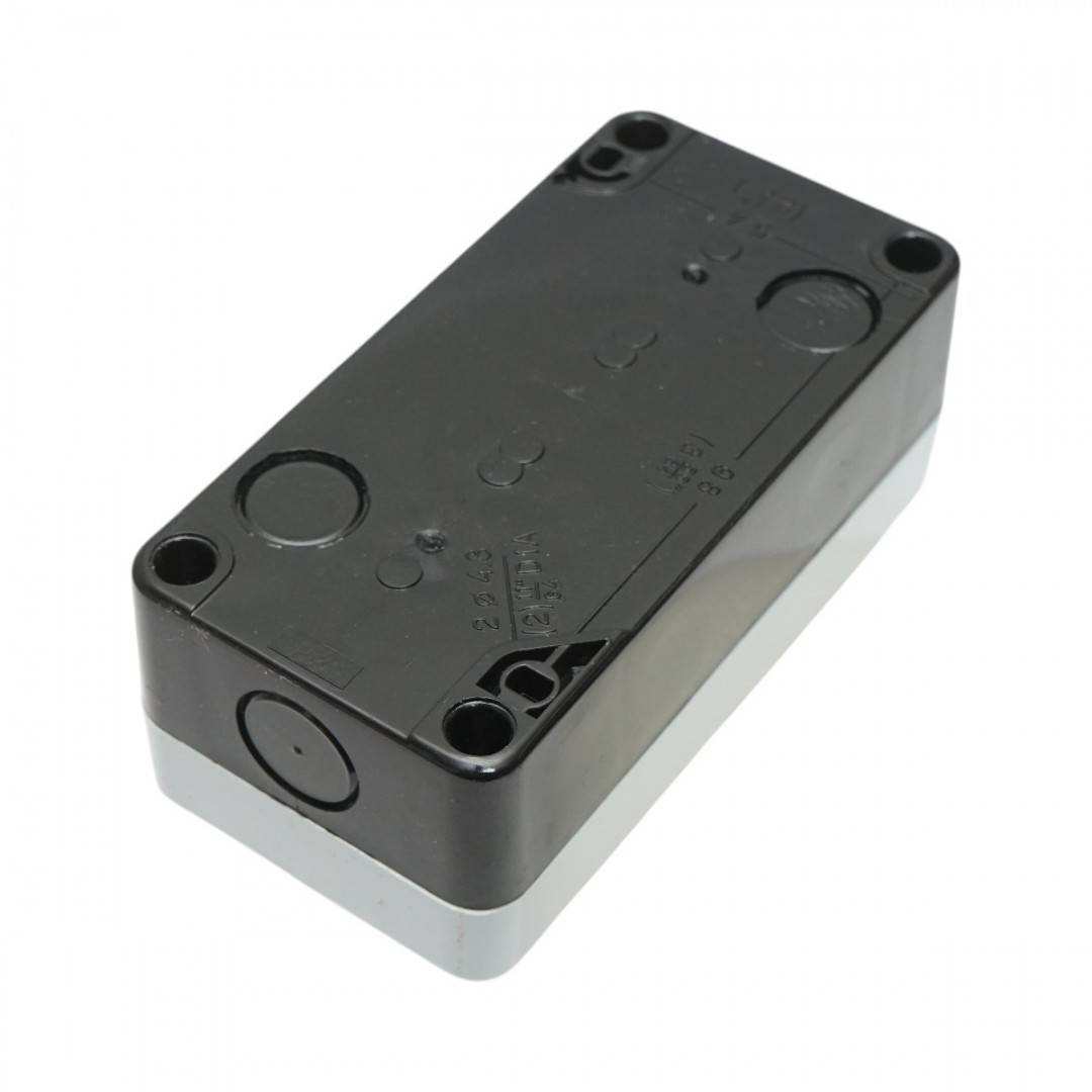 Carcasa selector 2 pozitii 1NO si butoane comanda cu revenire 1NO+1NO Breckner Germany